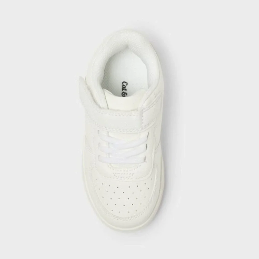 Baby Girl Sneakers by Cat & Jack Jaid Court White 5T New With‎ Tags